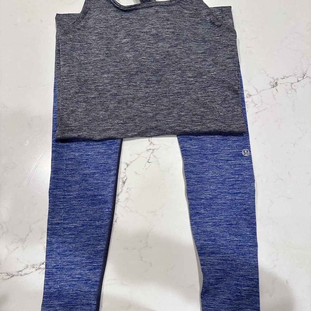 Lululemon gradient yoga jumpsuit with built in bra